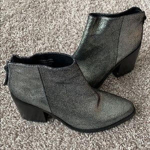 Silver heeled boots